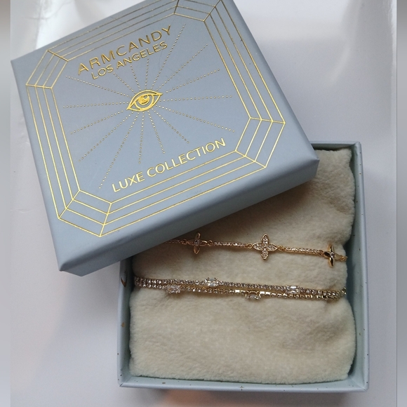 Jewelry - ARM CANDY Los Angeles - Luxe Collection Gold Stacking Adjustable Bracelets